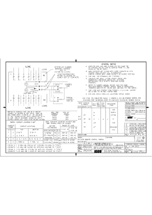 Wiring Diagram | ASCO 917 / 918 Remote Control Switch | N/O & N/C | 383825