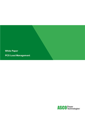 ASCO White Paper | PCS Load Management