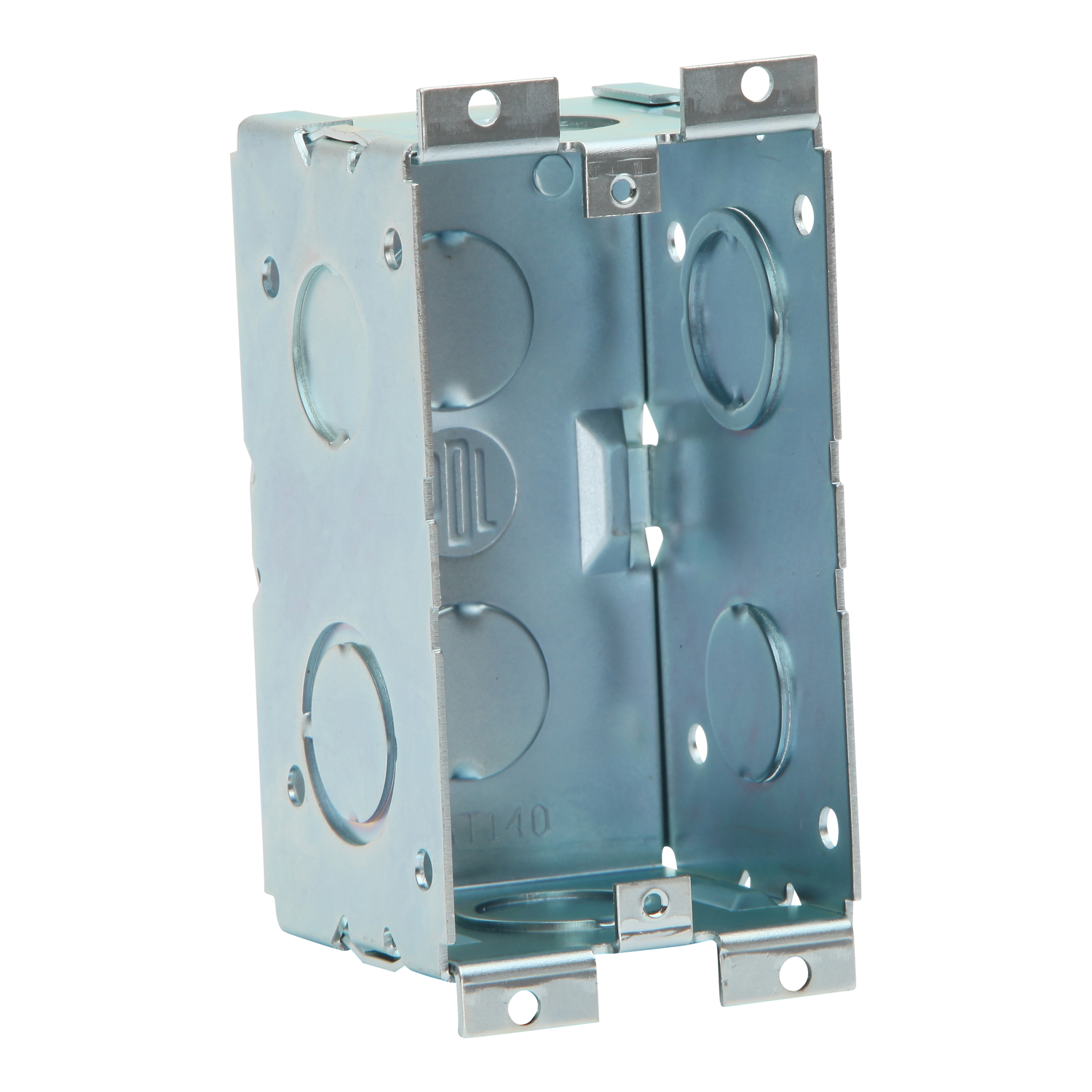 PDL Flush Box Fireproof and Acoustic rated 50mm Deep 1-Gang - Galvanised Steel