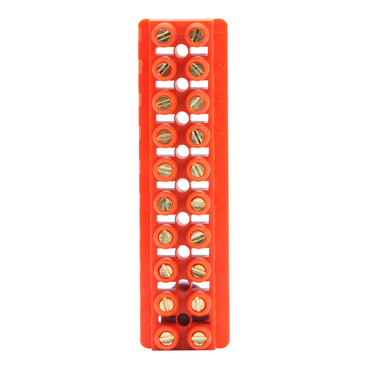 PDL General Accessories, Connector Strip, 10-Way 20A 500V Anti-Track, Orange