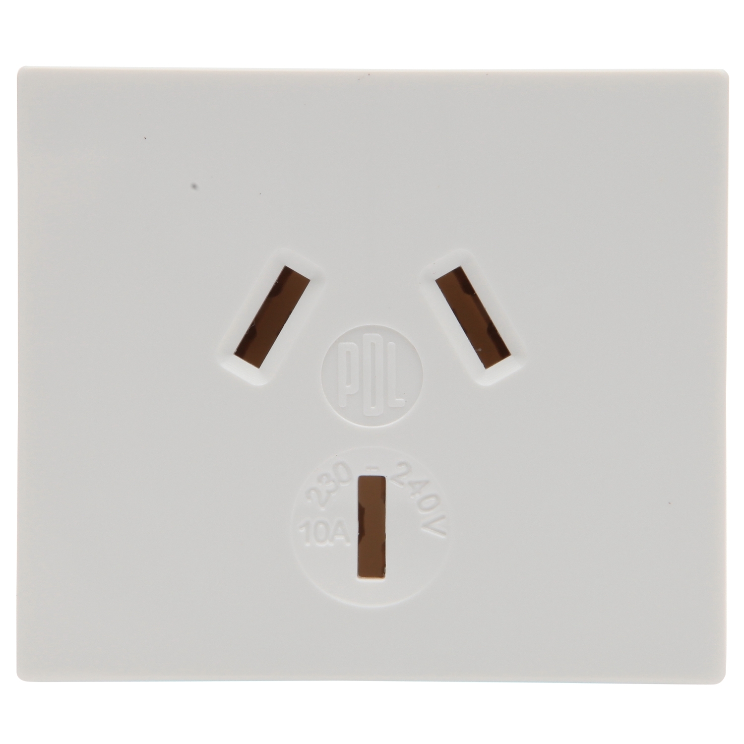 Socket With Tab Terminal; 10A, 240V, White