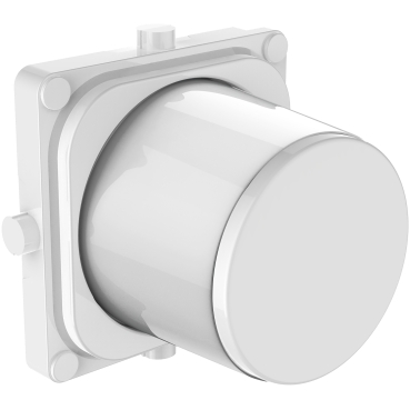 Iconic knob carrier &  knob cap for rotary dimmer - Vivid White