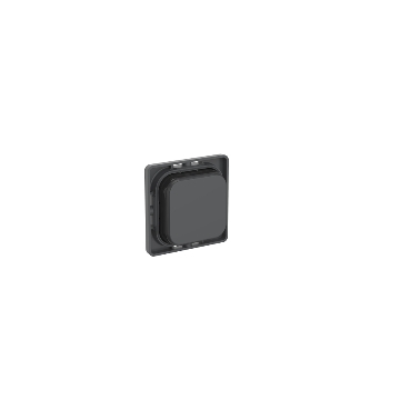 Angled image of PDL300PBC ICONIC Pushbutton Mechanism Colour Cap - Antracite (pk 5)