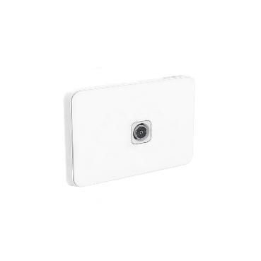 Iconic, Module TV PAL Antenna Socket Plate, F-Type 300 Series, 1-Gang