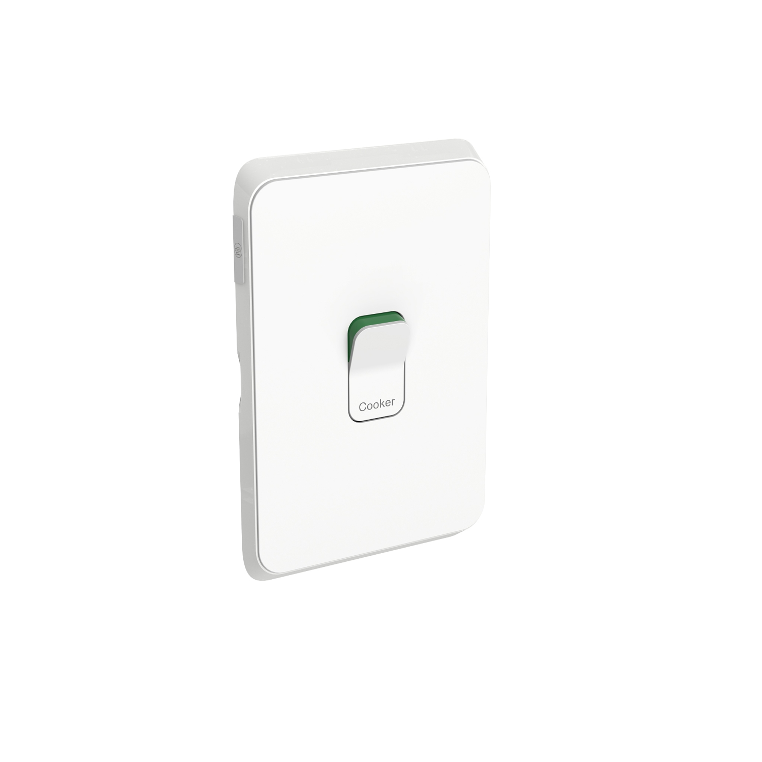 PDL Iconic - Cover Plate Cooker Switch 45A 250V - Vivid White