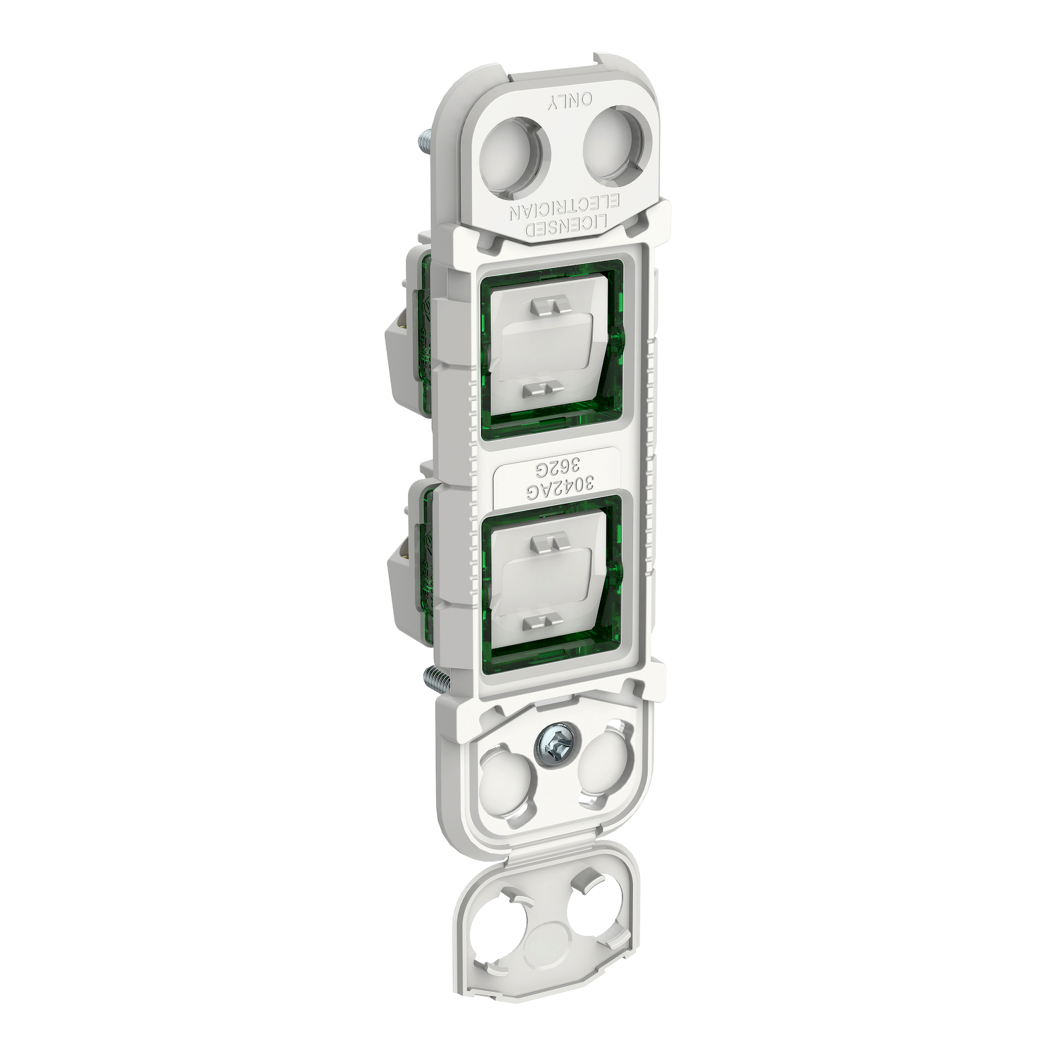 PDL Iconic - Grid Switch Architrave 2-Gang
