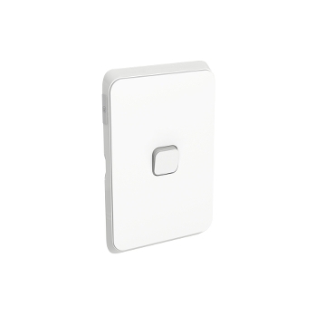 Iconic, Cover Plate Switch, 1-Gang, Vivid White