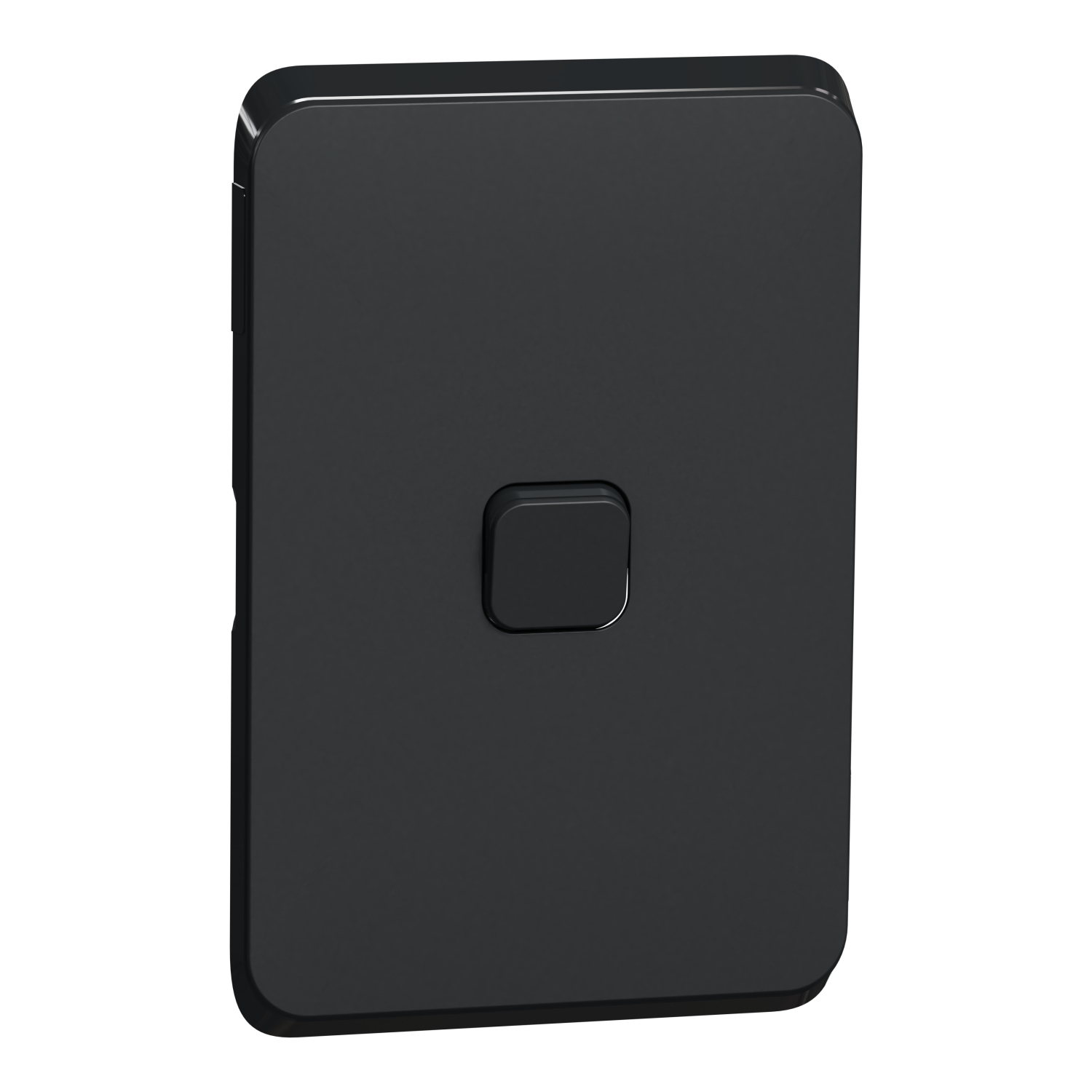 PDL Iconic - Cover Plate Switch 1-Gang - Solid Black