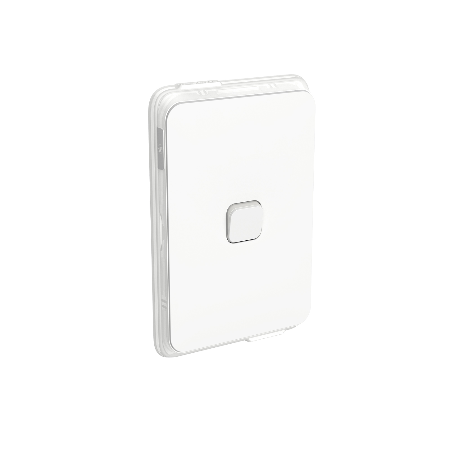 PDL Iconic - Waterproof Switch 1-Gang 20A IP44 Vertical - Vivid White