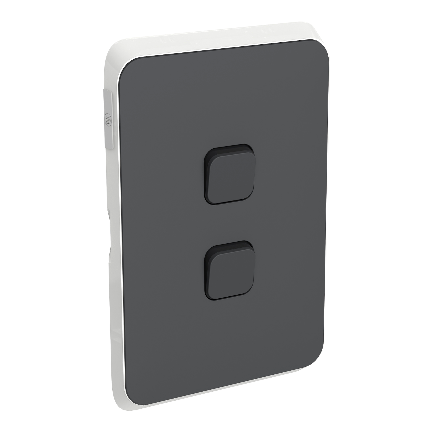 PDL Iconic - Cover Plate Switch 2-Gang - Anthracite
