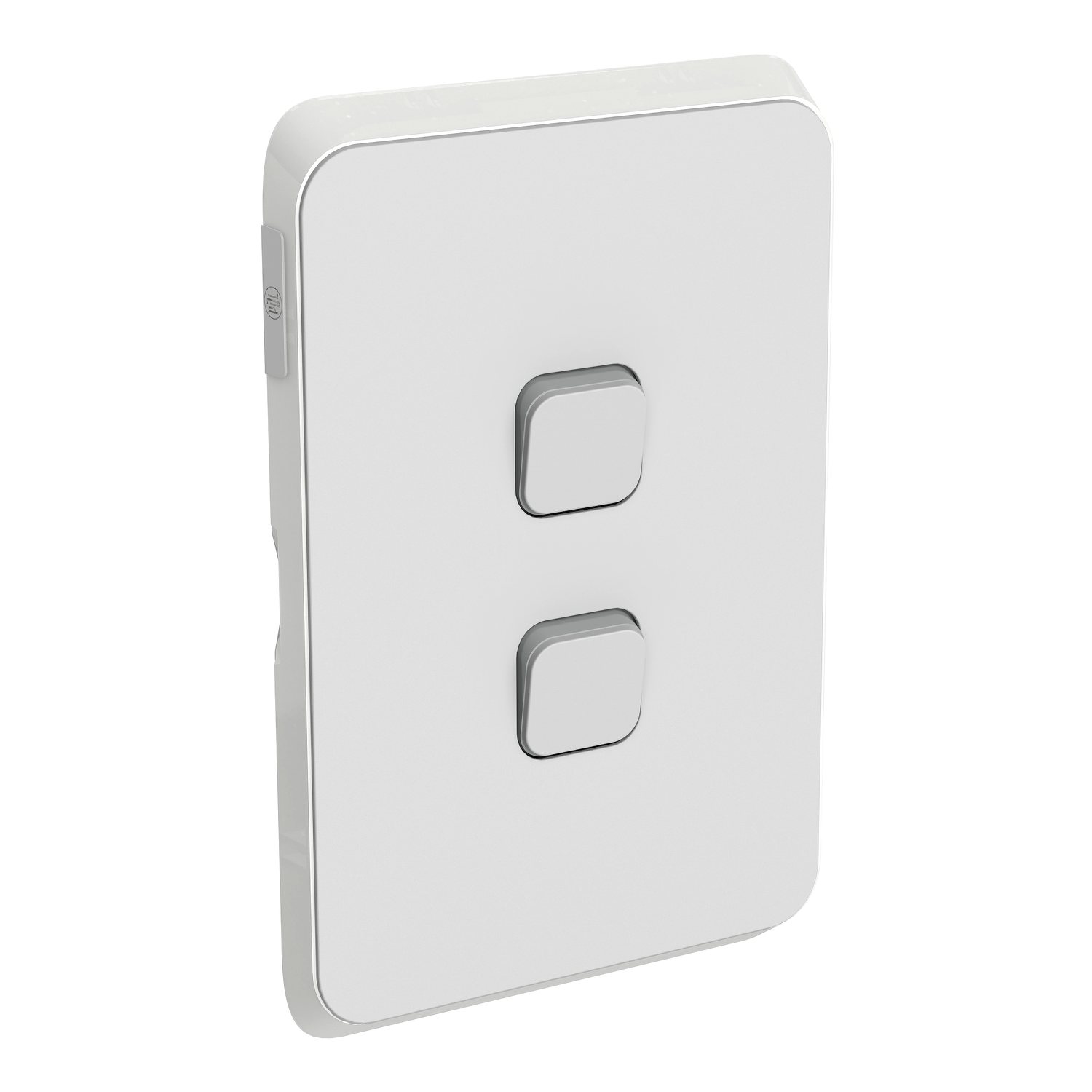 PDL Iconic - Cover Plate Switch 2-Gang - Cool Grey