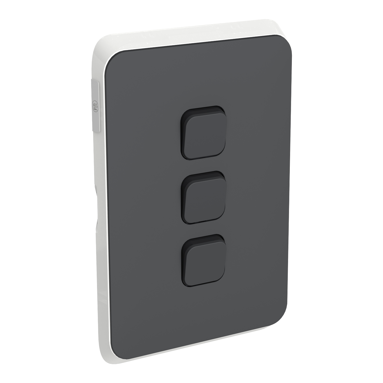 PDL Iconic - Cover Plate Switch 3-Gang - Anthracite