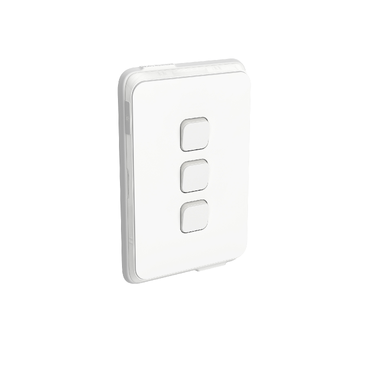 Iconic, Waterproof Switch, 3-Gang 20A IP44 Vertical