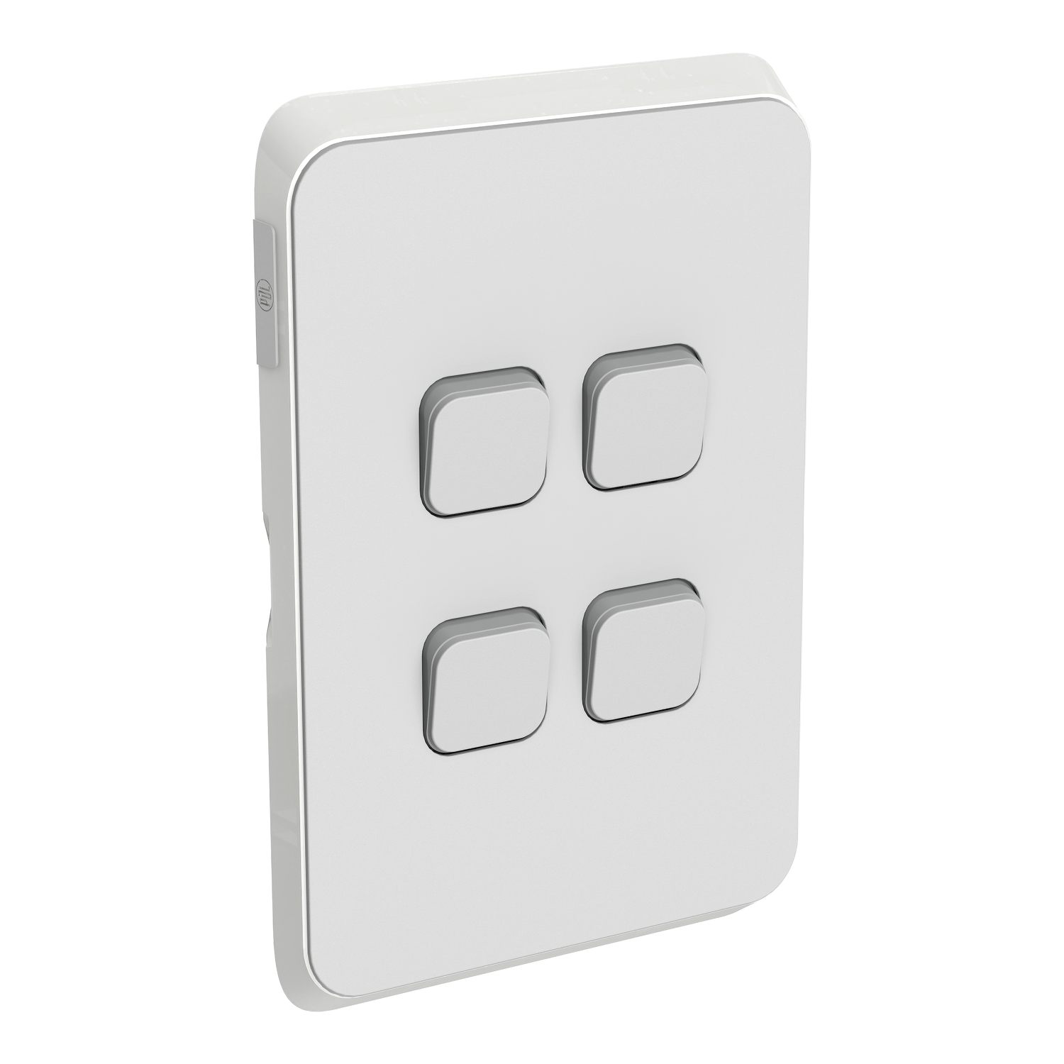 PDL Iconic - Cover Plate Switch 4-Gang - Cool Grey