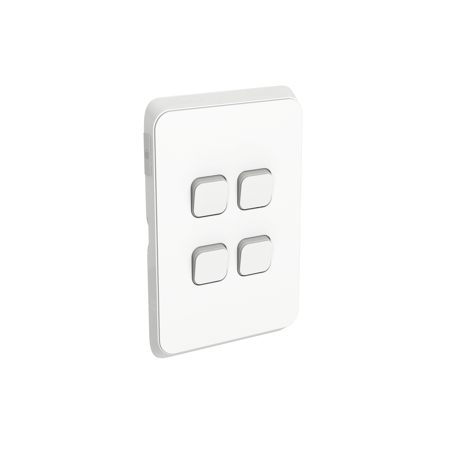 PDL Iconic - Cover Plate Switch 4-Gang - Vivid White