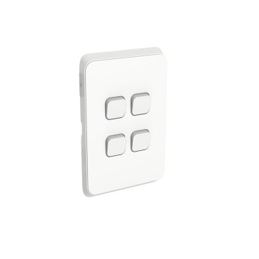 PDL Iconic Switch Plate Skin, 4 Gang, Horizontal/Vertical Mount