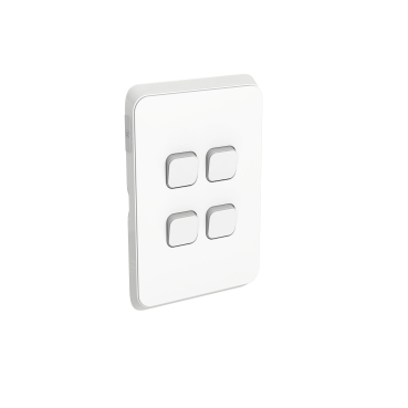 Iconic, Cover Plate Switch, 4-Gang