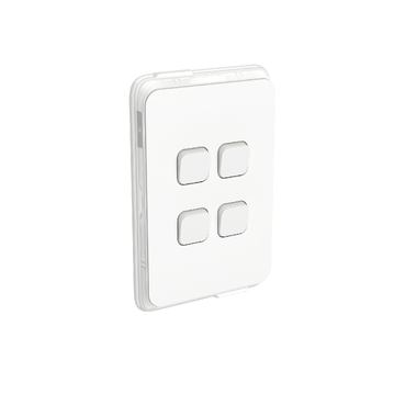 Iconic, Waterproof Switch, 4-Gang 20A IP44 Vertical