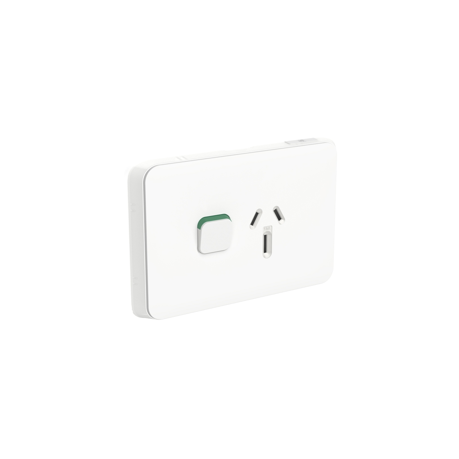 PDL Iconic - Switched Socket 15A Horizontal 250V - Vivid White