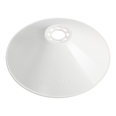 PDL Lighting And Accessories, Conical Shade, 150W 240mm Diameter, White
