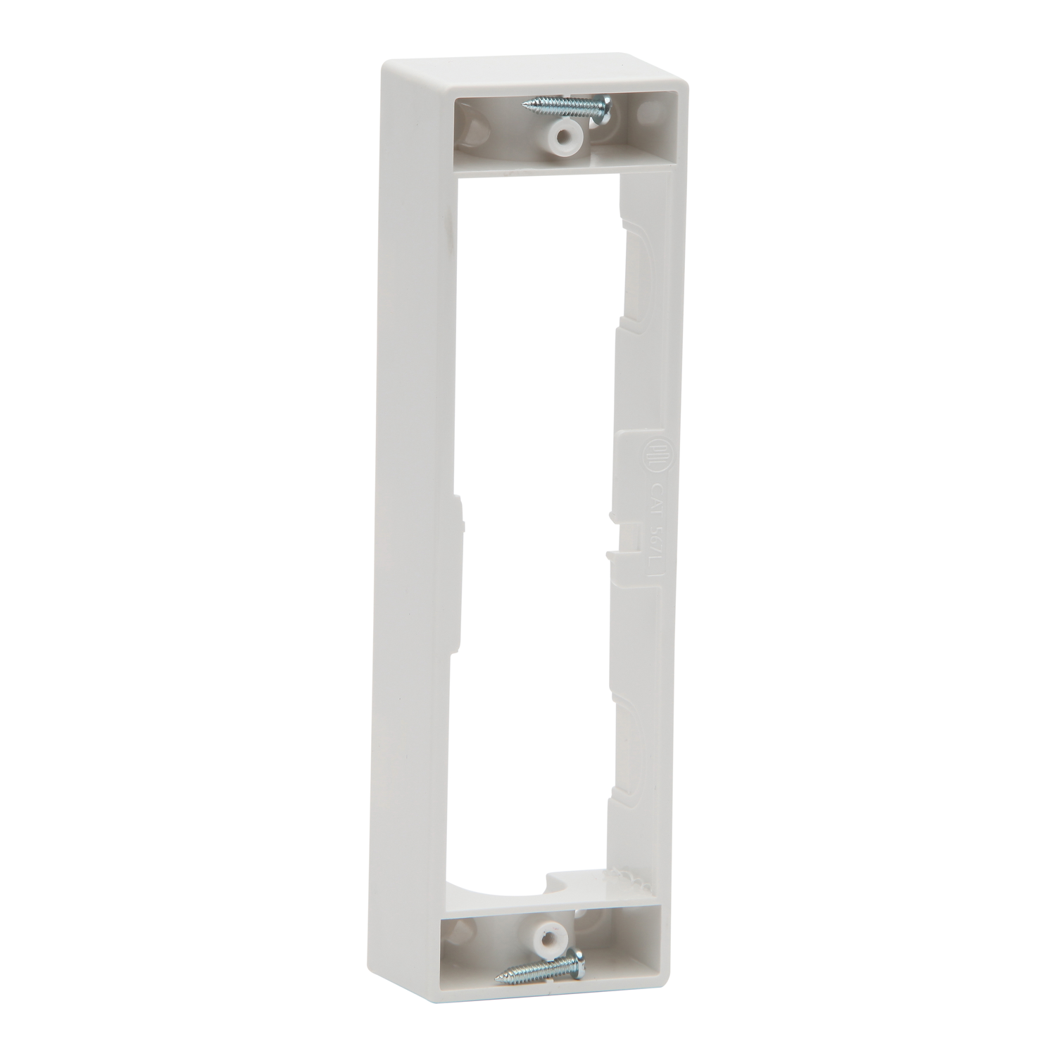 PDL 500 Series - Worktop Mounting Block Long Double Architrave - White