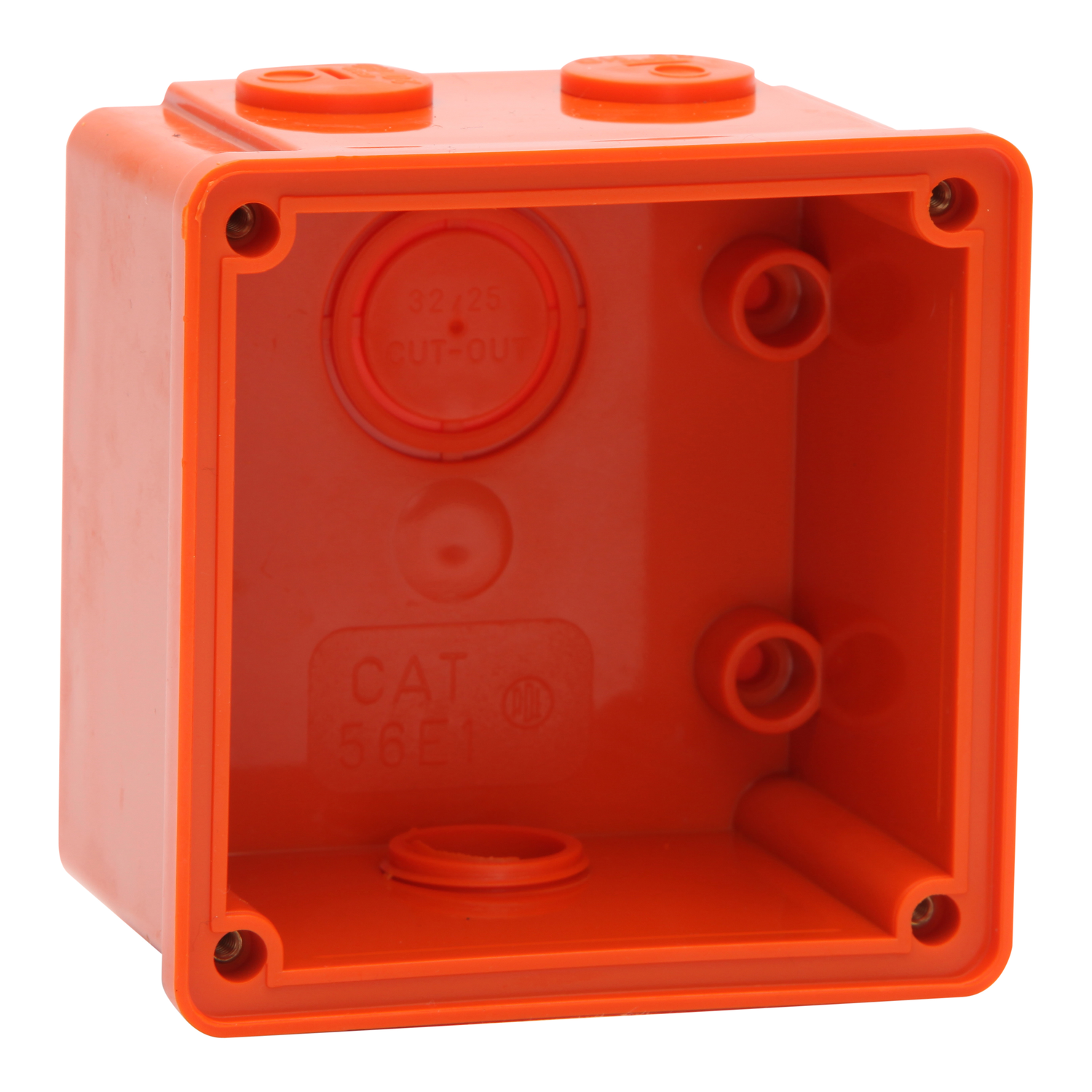 PDL 56 Series - Enclosure 1-Gang 2x20mm 1x25mm IP66 - Chemical-Resistant Orange