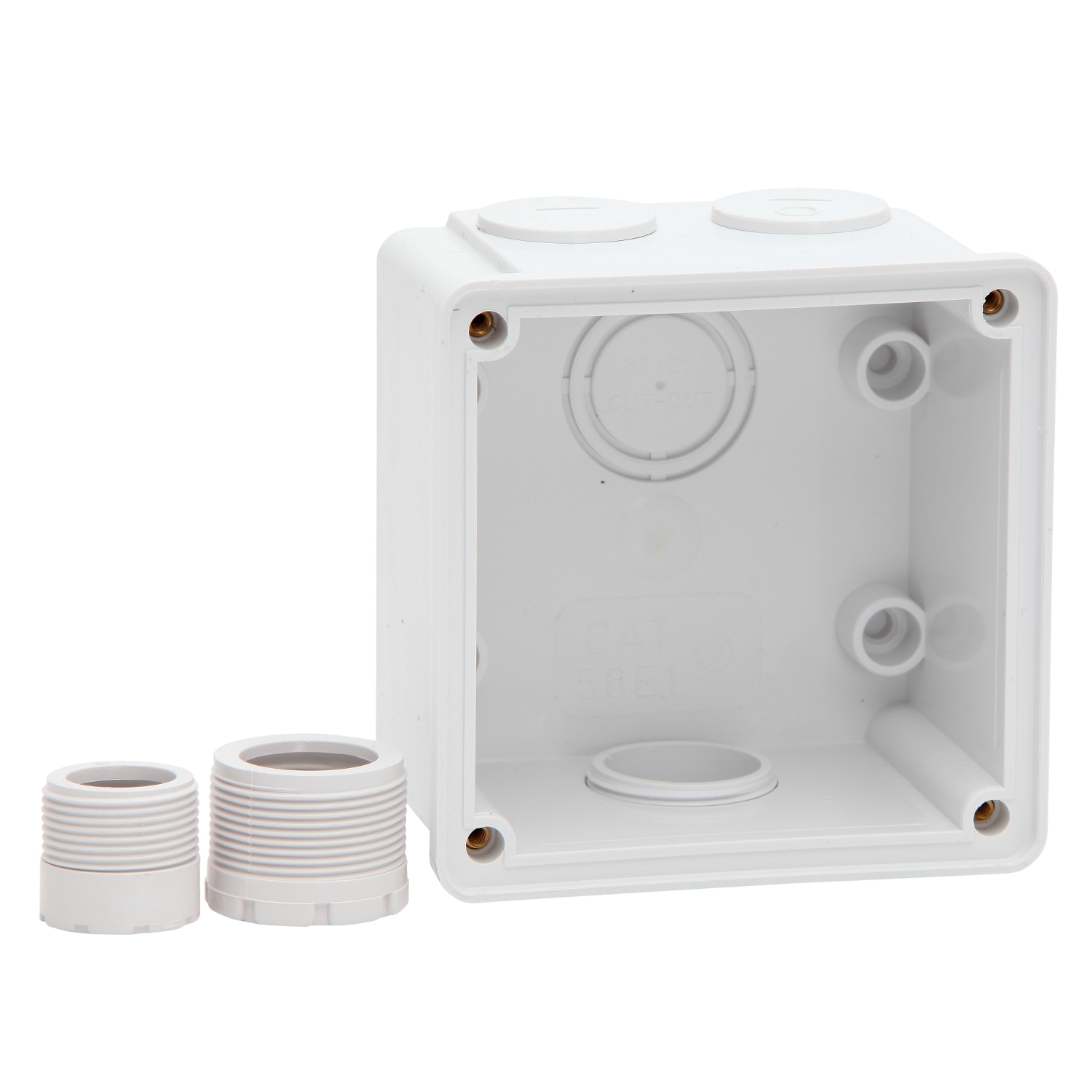 PDL 56 Series - Enclosure 1-Gang 2x25mm 1x32mm IP66 - Chemical-Resistant White