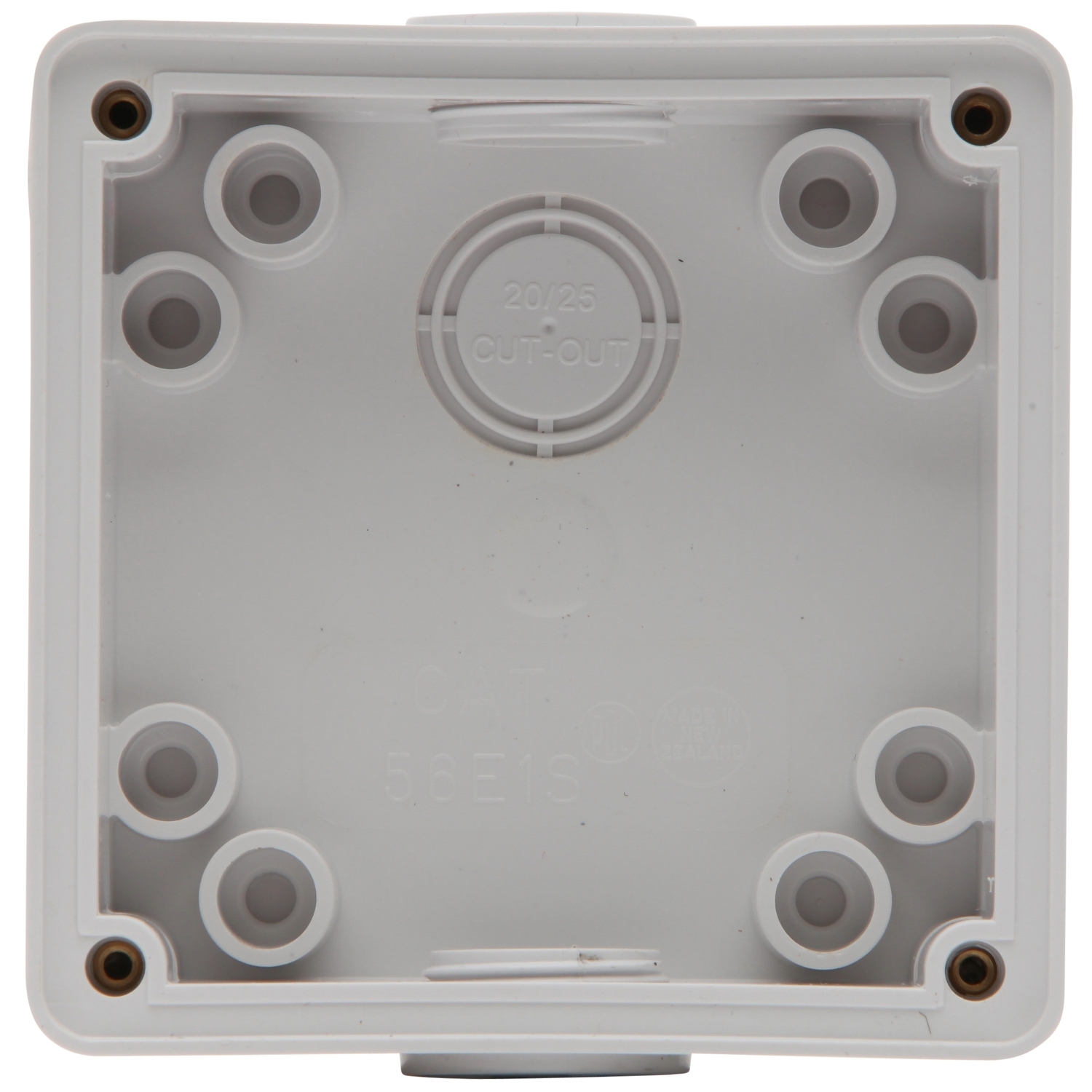 PDL 56 Series - Enclosure Shallow 1-Gang 2x25mm IP66 - Chemical-Resistant White