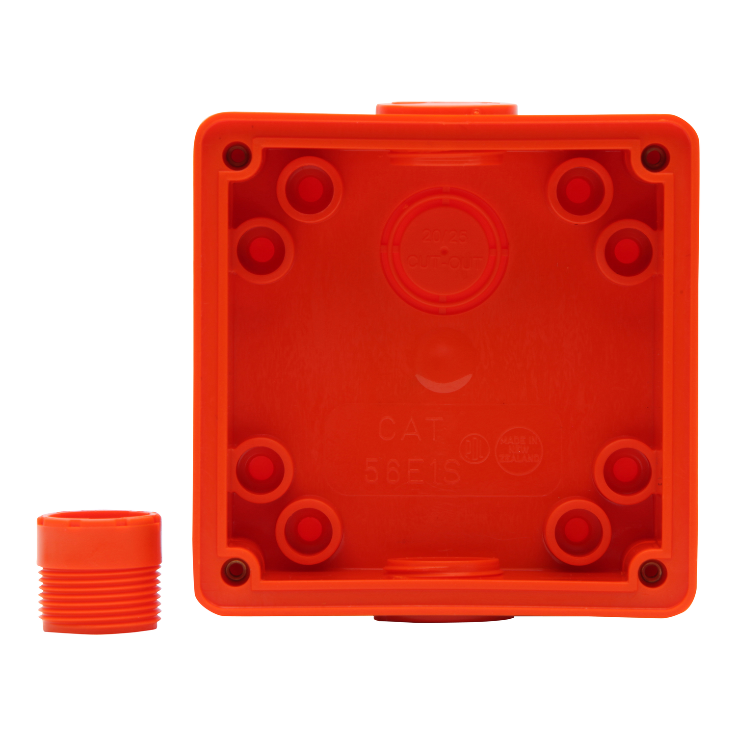 PDL 56 Series - Enclosure Shallow 1-Gang 2x25mm IP66 - Chemical-Resistant Orange