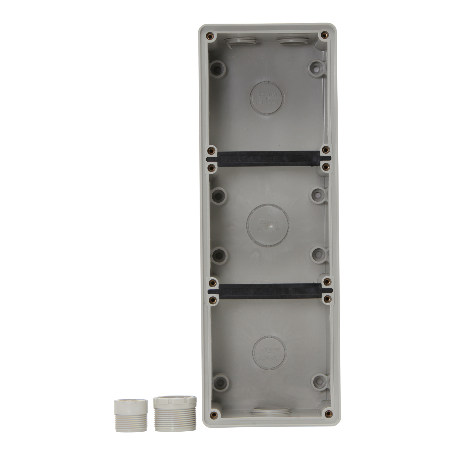 PDL 56 Series - Enclosure 3-Gang 2x25mm IP66 - Grey