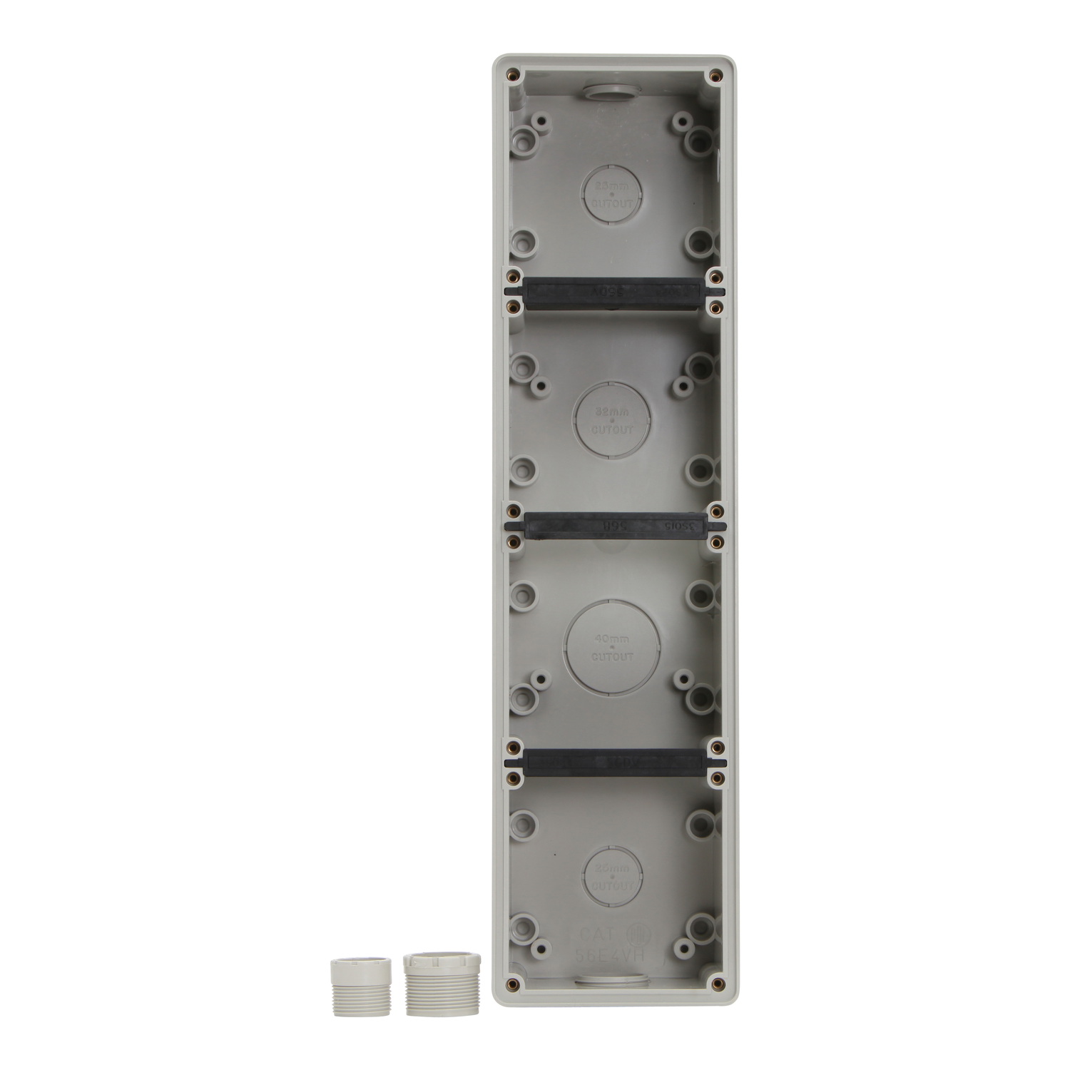PDL 56 Series - Enclosure Vertical/Horizontal 4-Gang 1x25mm 1x32mm IP66 - Grey