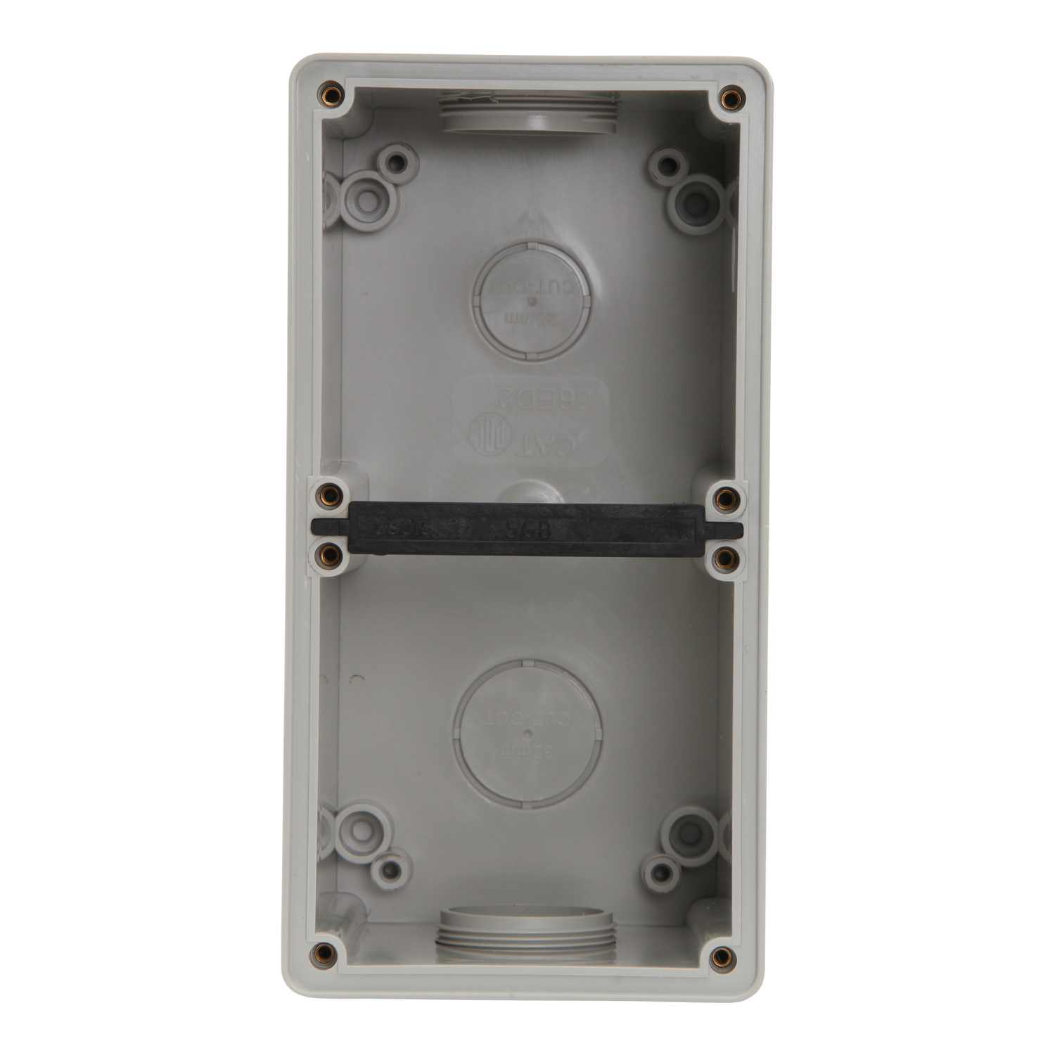 PDL 56 Series - Enclosure Deep 2-Gang 2x40mm IP66 - Chemical-Resistant White