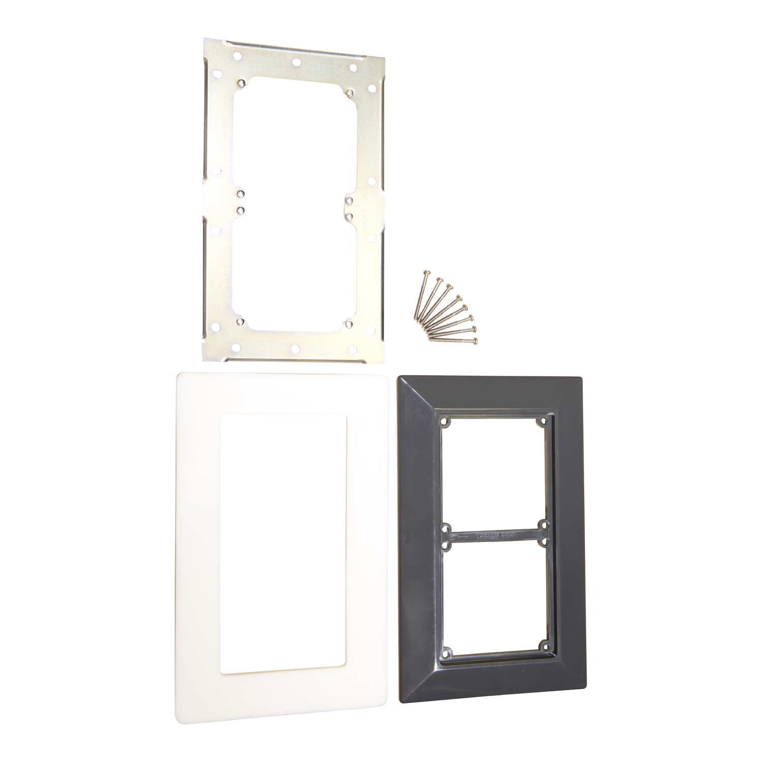 PDL 56 Series - Flush Surround 2-Gang IP66 - Chemical-Resistant Grey