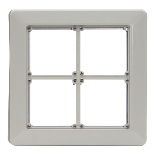 PDL 56 Series - Flush Surround 4-Gang 2x2 IP66 - Chemical-Resistant White