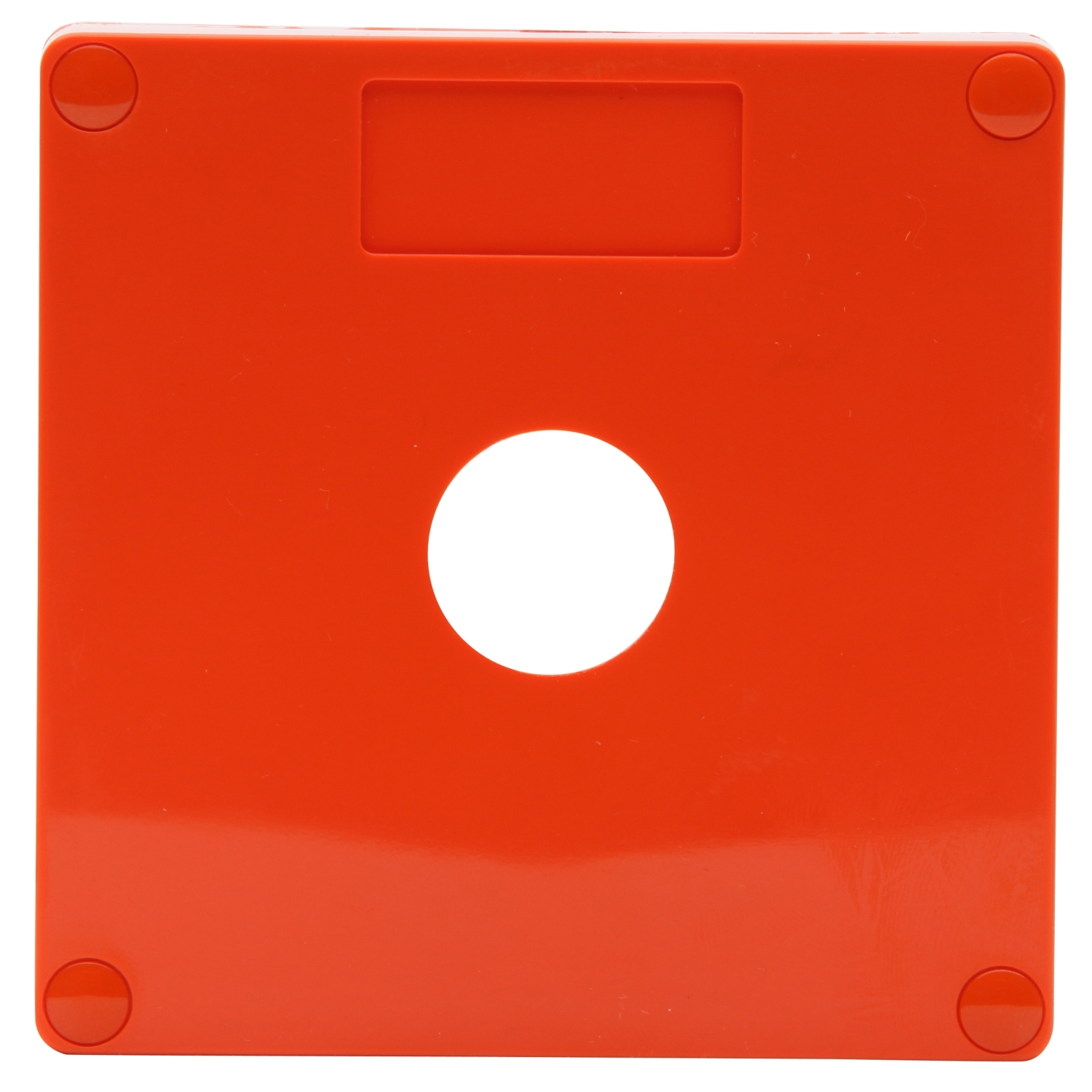 PDL 56 Series - Enclosure Lid 1-Gang 1-Mounting Hole IP66 - Chemical-Resistant Orange