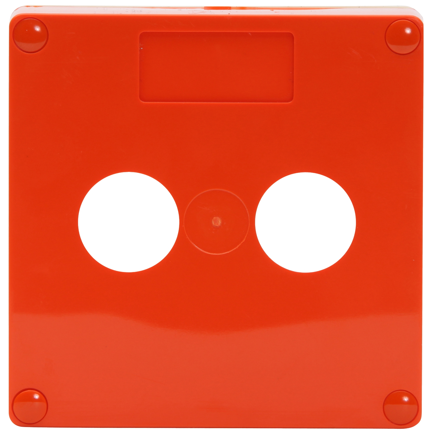 PDL 56 Series - Enclosure Lid 1-Gang 2-Mounting Hole IP66 - Chemical-Resistant Orange