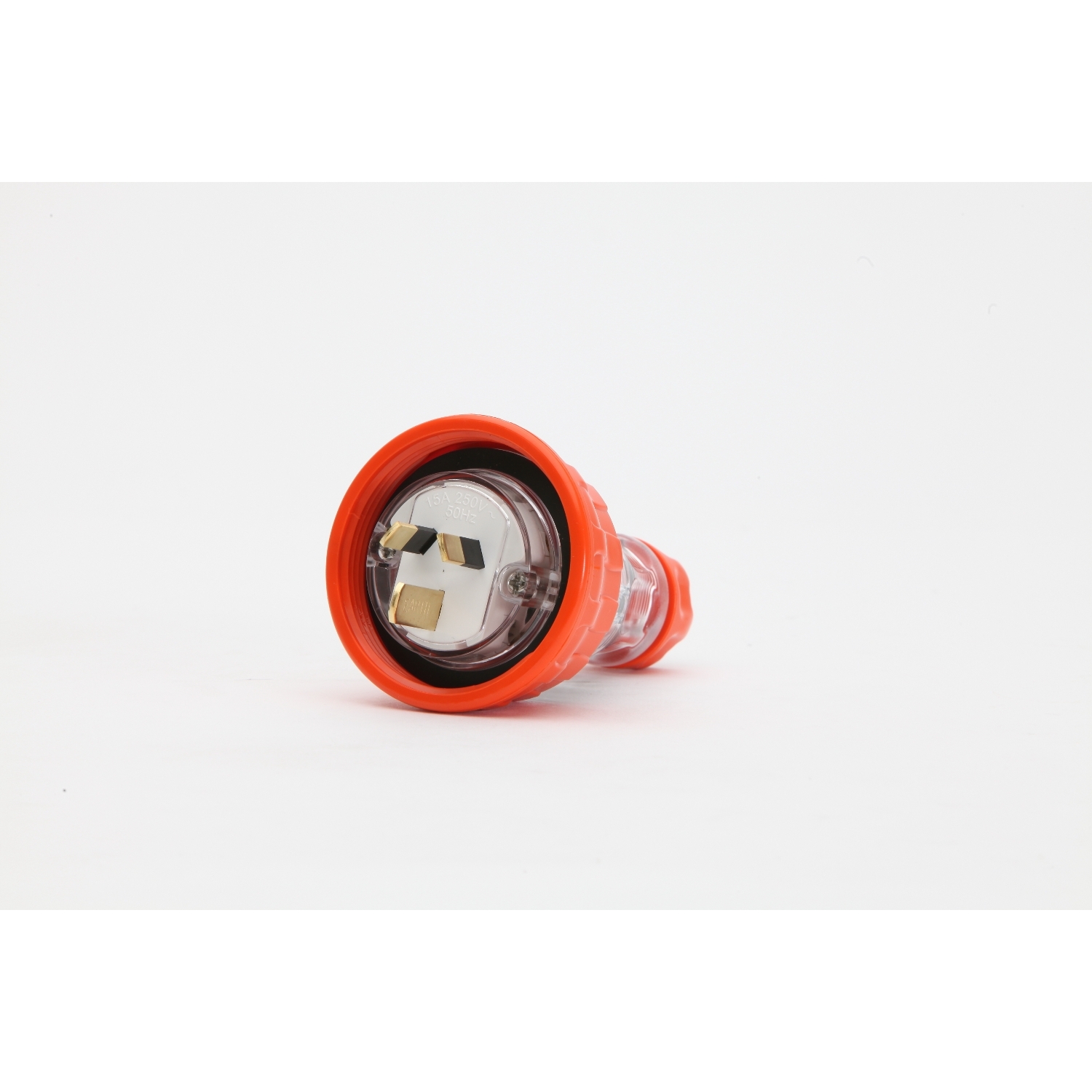 PDL 56 Series - Plug Straight 15A 250V 3-Phase 3-Flat Pin IP66 - Orange