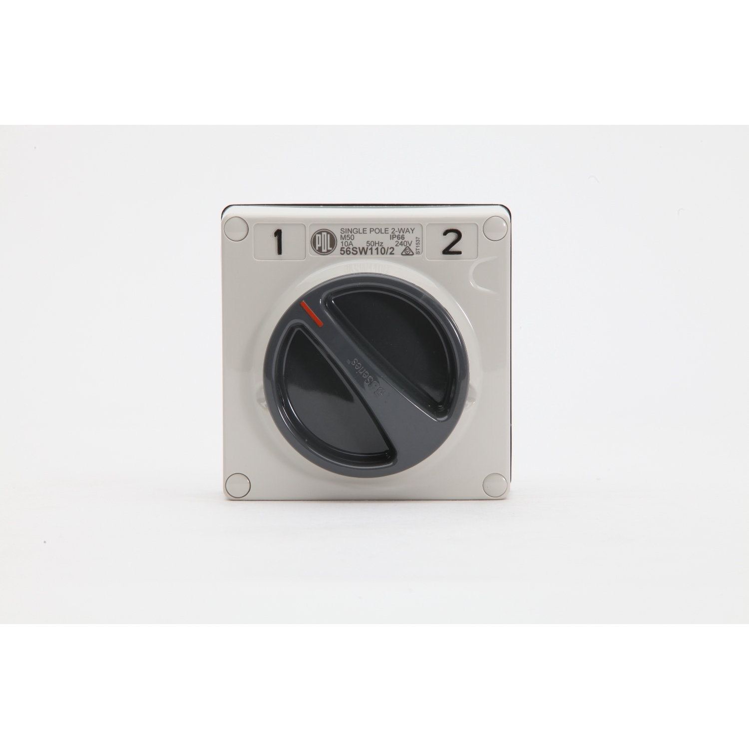 PDL 56 Series - Switch 2-Way 10A 240V 1-Pole IP66 - Grey