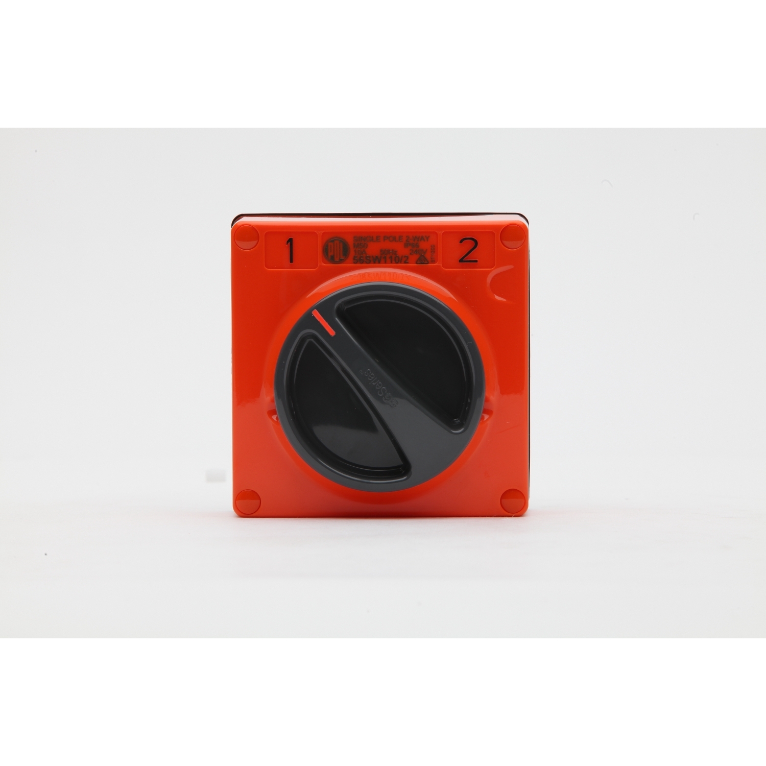 PDL 56 Series - Switch 2-Way 10A 240V 1-Pole IP66 - Chemical-Resistant Orange