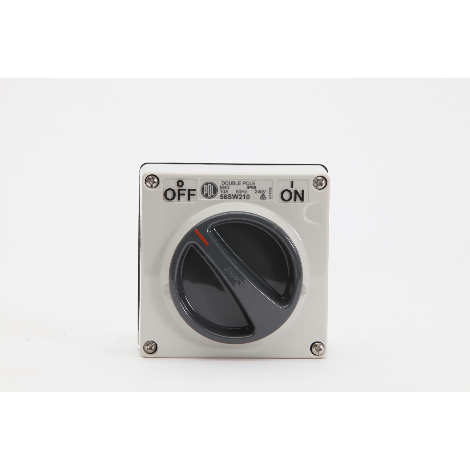 PDL 56 Series - Switch 10A 500V 2-Pole IP66 - Grey
