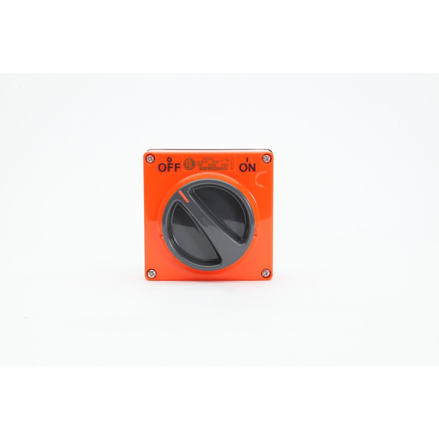 PDL 56 Series - Switch Motor Rated 20A 500V 3-Pole IP66 - Chemical-Resistant Orange