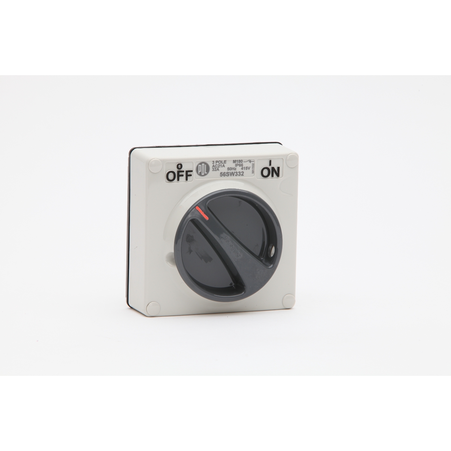 PDL 56 Series - Switch 32A 415V 3-Pole IP66 - Grey