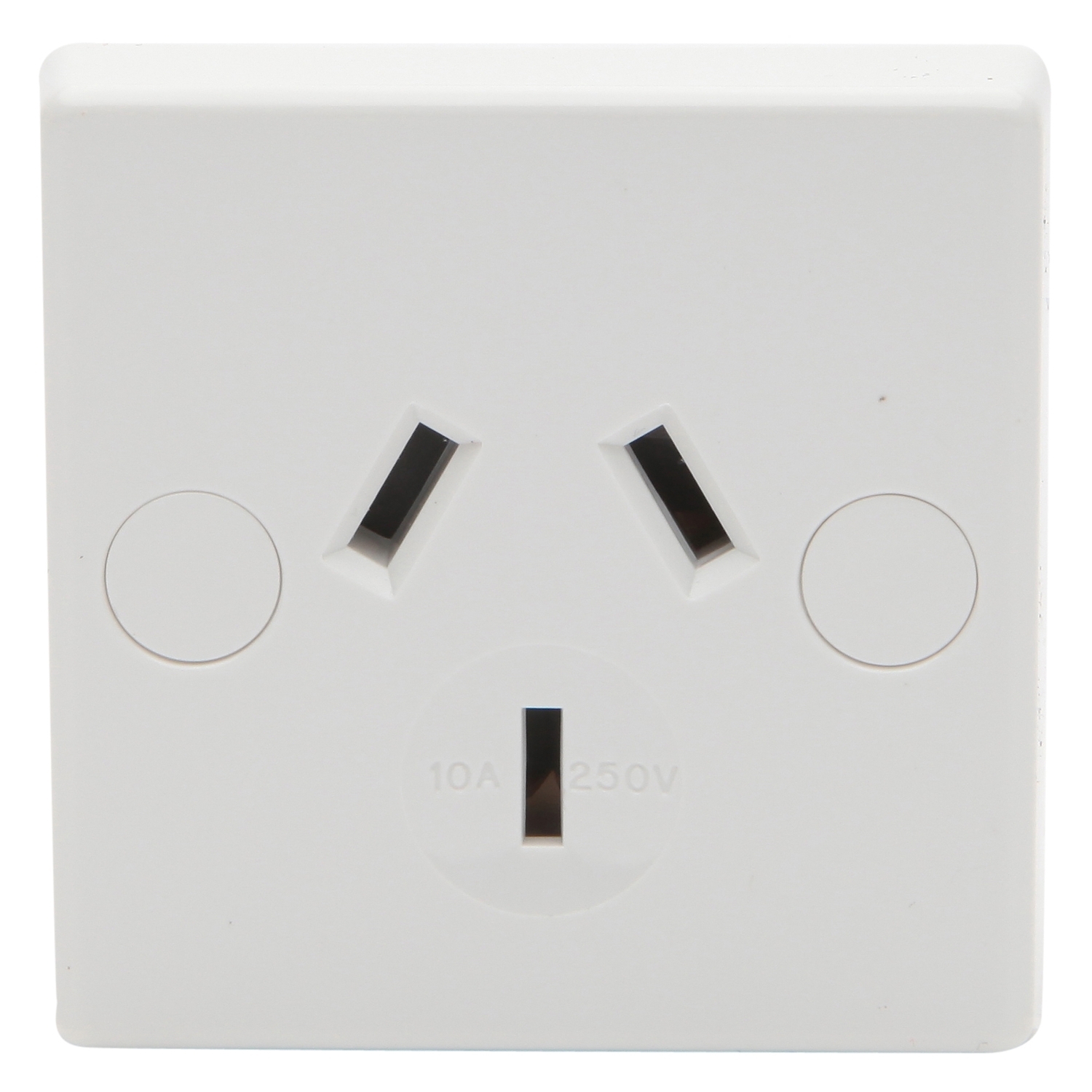 Mount Unswitched Shuttered Socket, 10A, 250V