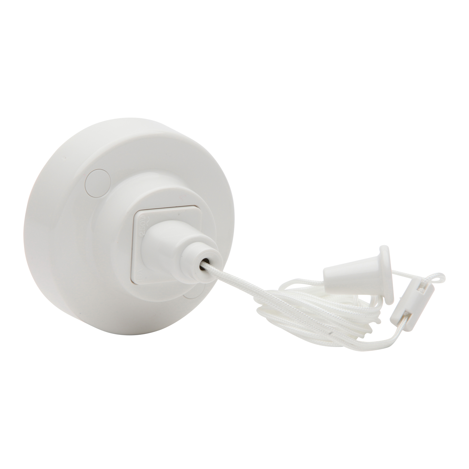 2-Way Pull Cord Switch; 16A, 250V, White
