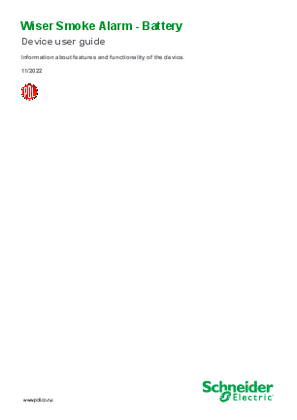 Wiser Smoke Alarm Battery (PDL) - Device user guide