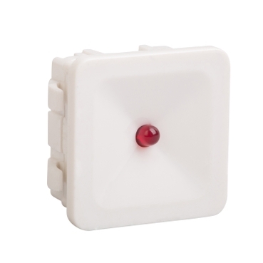 PDL610TML24 - Illuminated White Module With Small Red LED