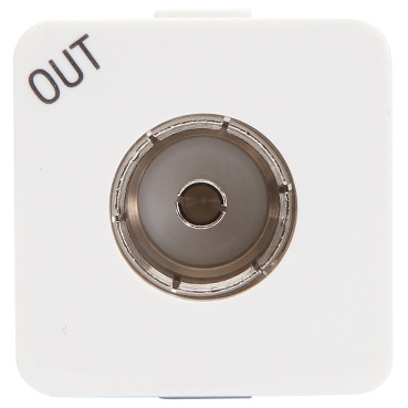 Coaxial Cable TV Socket - 600 Series - 1P - Out Legend