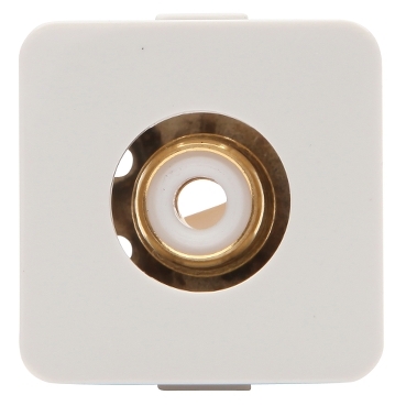 600 Series, Module White Audio Socket, RCA Insert