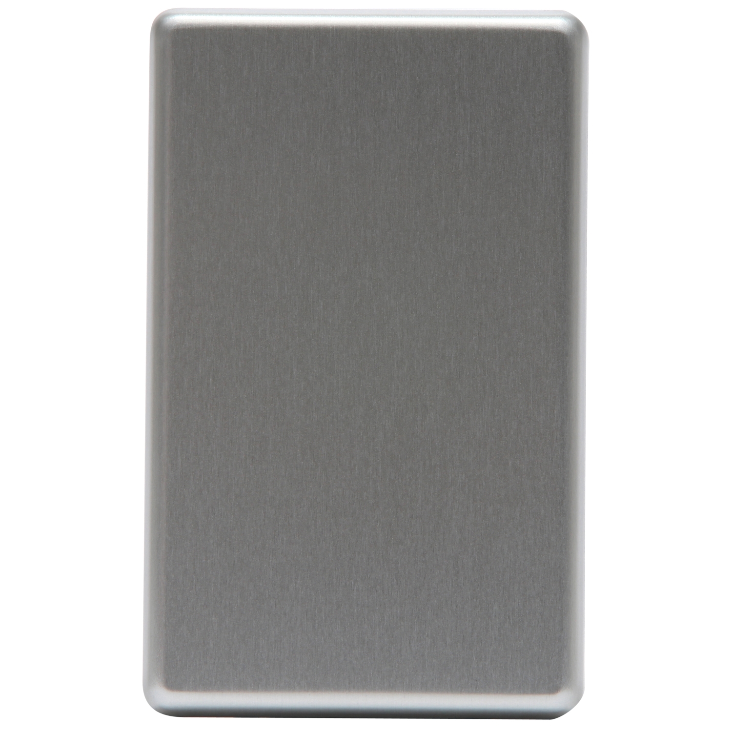 Full-Face Blank Switch Cover Plate; Metal, Brushed Bronze
