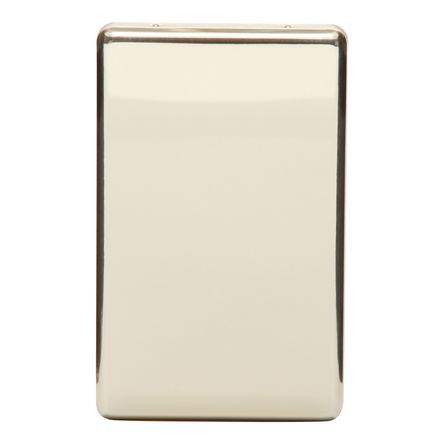 Full-Face Blank Switch Cover Plate; Metal, Polished Brass
